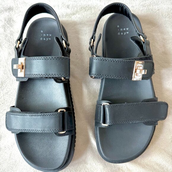 A New Day Jonie Ankle Strap Sandals 9 - Picture 2 of 3